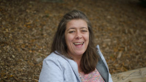 Mary Fosnaught laughing