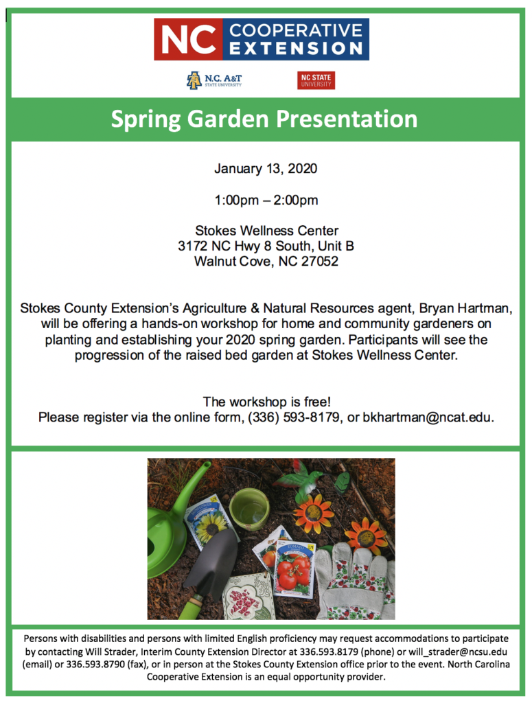 Spring Garden Presentation flyer