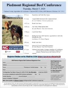 Cover photo for Piedmont Regional Beef Conference