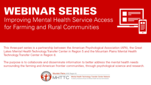 Graphic with title Webinar Series - this image is decorative