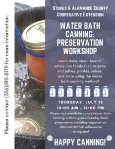 Cover photo for Water Bath Canning Workshop