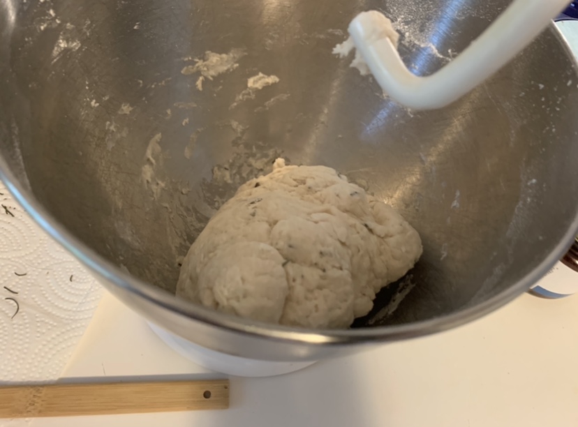 Mixing dough