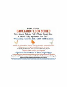 Cover photo for Backyard Flock Series: General Backyard Poultry Medical Considerations and National Poultry Improvement Plan