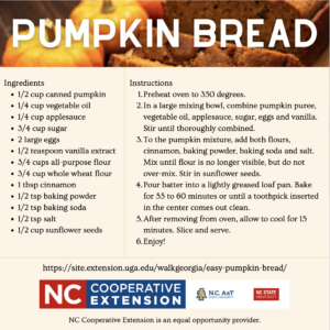 pumpkin bread recipe