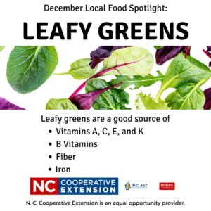 local food spotlight leafy greens nutrition