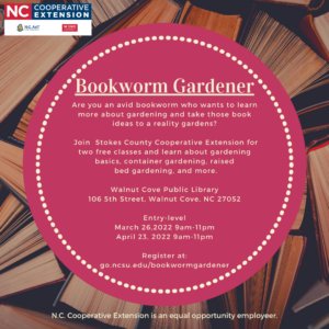 bookworm gardener flier