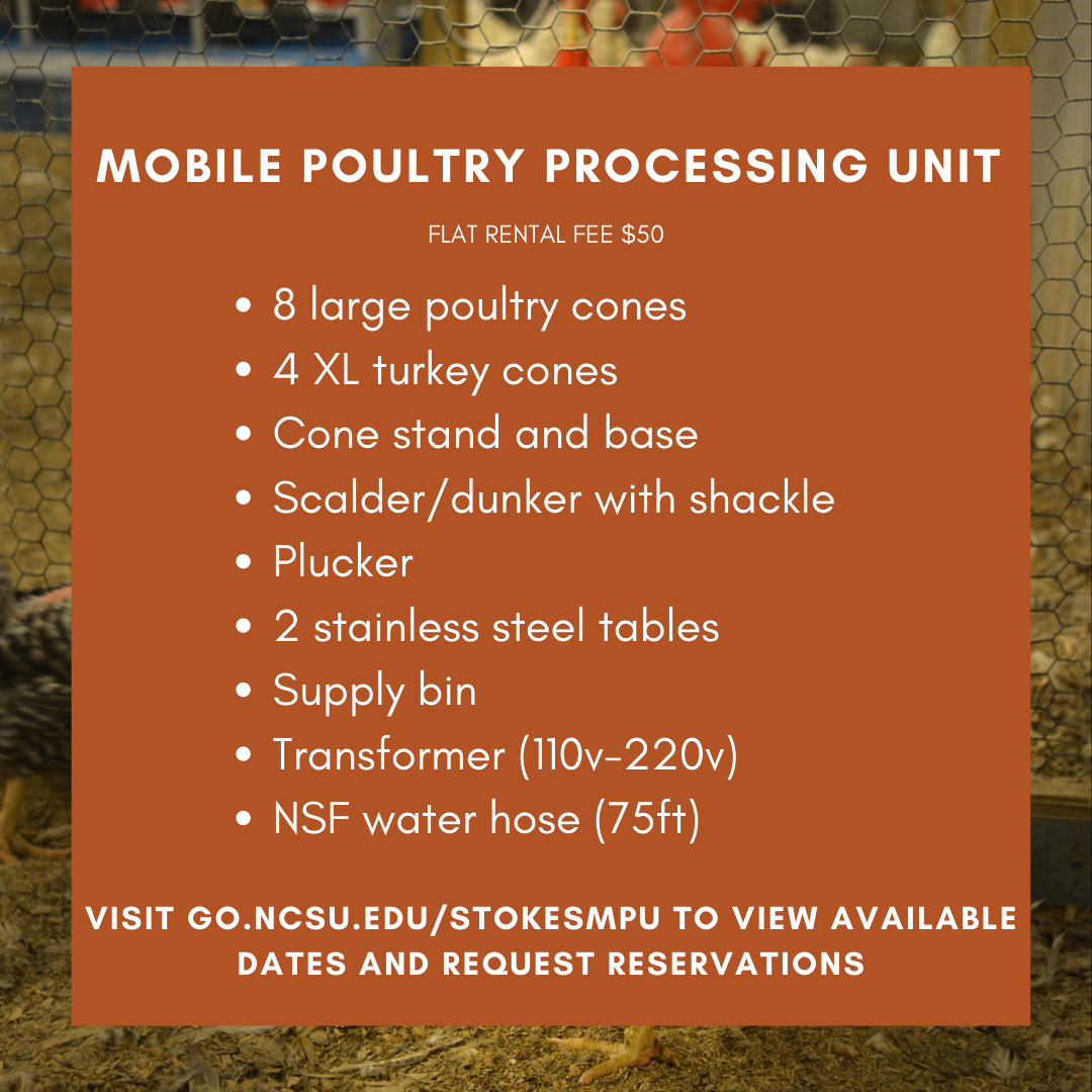 Mobile poultry processing unit flier