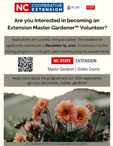 Cover photo for 2023 Extension Master Gardener Certification Training