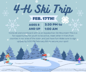 Cover photo for 2023 4-H Ski Trip