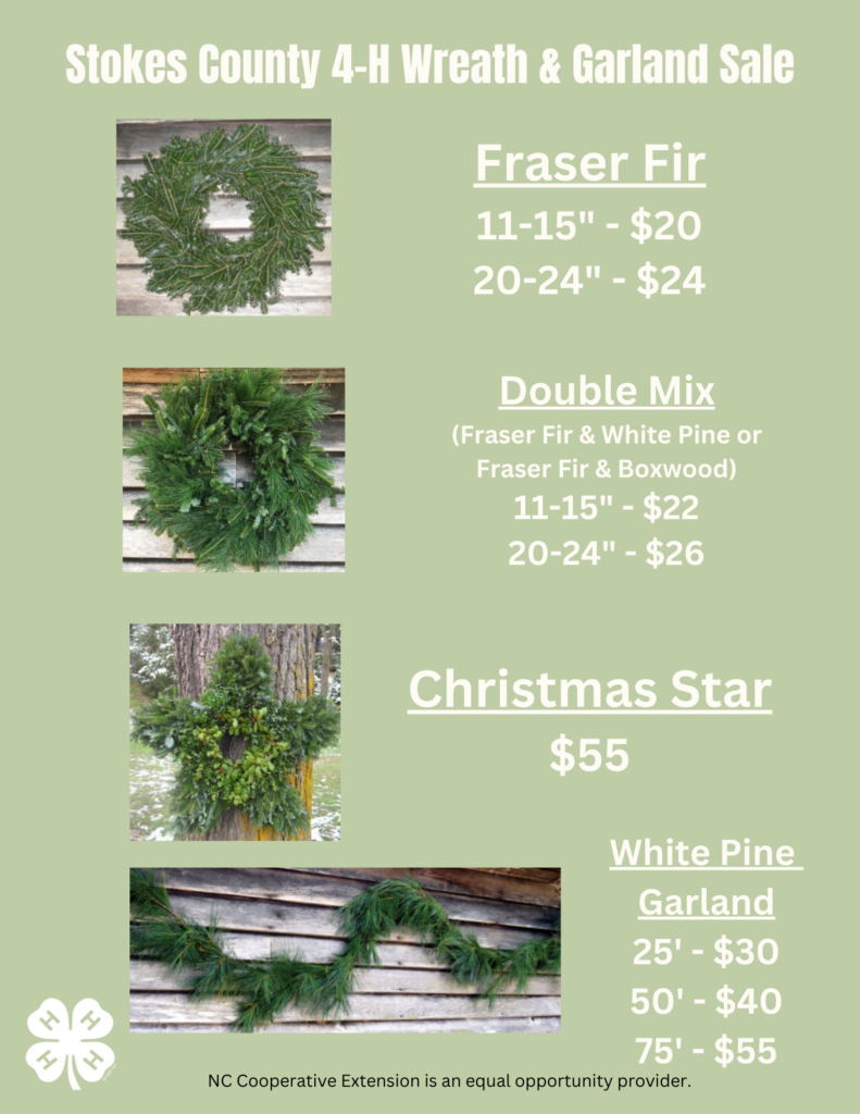 Stokes County 4-H Wreath and Garland Sale