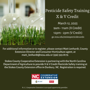 Cover photo for Pesticide X and v Training for Private Applicators