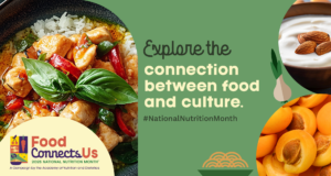 Cover photo for Explore the Connection Between Food and Culture!  Celebrate Week 3 of National Nutrition Month