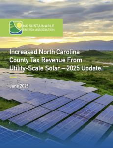 Cover photo for Solar Development: NCSEA Releases Report on Property Tax Impact
